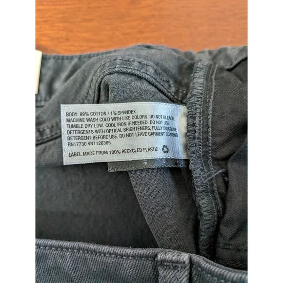 Universal Thread Cutoff Shorts 14 Black Denim Jean Vintage Stretch Midi HighRise - Picture 7 of 15